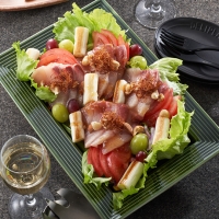 ぶりと焼きねぎのECHIGO salad