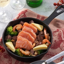 ゴロっと具材のおつまみアヒージョ