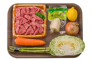 春野菜のしゃぶしゃぶ風