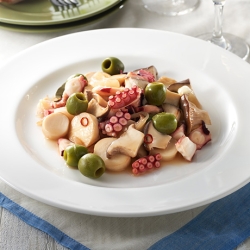 たことエリンギのマリネ