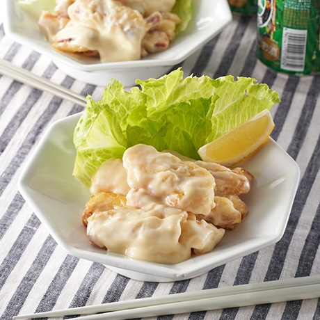 肉厚もちいかのマヨ和え