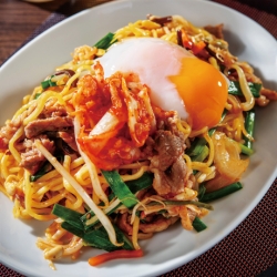 醤ジャンビビンバの焼きそば