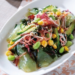 さしみこんにゃくの中華風サラダ