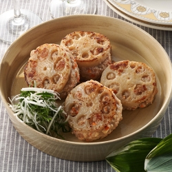 れんこんのヘルシー挟み焼き