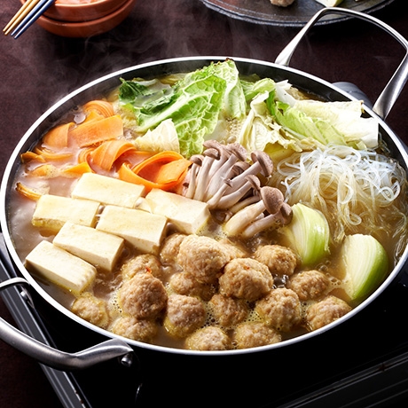 鶏つみれのカレー鍋