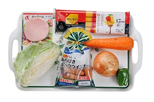 ミルフィーユ風ハンバーグプレート