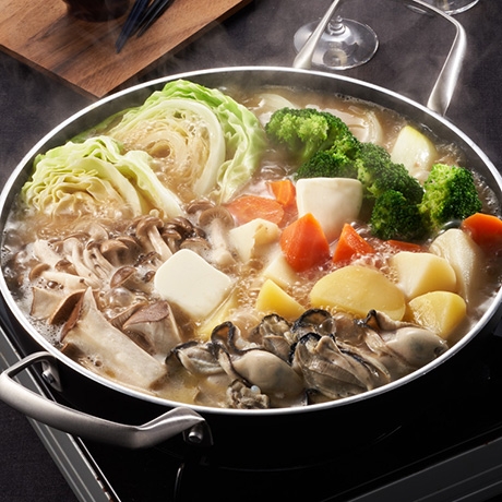 かきの味噌バター鍋