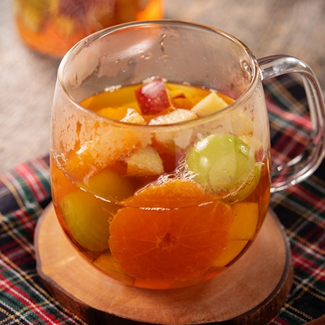 秋のホットフルーツティー