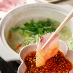 ピリ辛だれのぶりしゃぶ