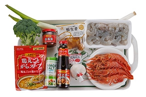 ホットプレートでチーズえびチリ&えびソテー