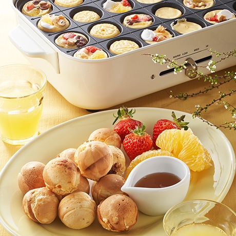 まんまるフルーツホットケーキ