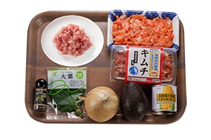 まぐろとサーモンづくしの手巻き寿司