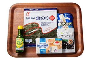 まぐろとサーモンづくしの手巻き寿司