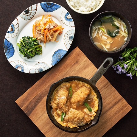 かきフライの卵とじ定食