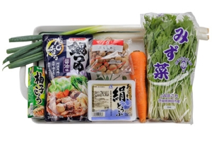 鶏肉と水菜のはりはり風鍋