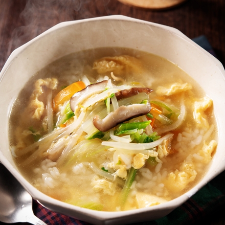 卵と野菜のクッパ