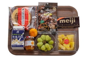 バウムクーヘンのリースケーキ