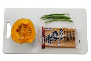 かぼちゃと厚揚げの煮物