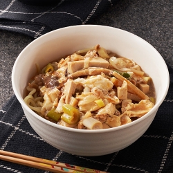 生姜醤油のサンラータン麺風ラーメン
