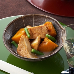 かぼちゃと厚揚げの煮物