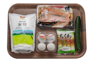 鮭味噌漬けの米粉ピカタのり弁