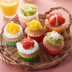 フルーツカップケーキ