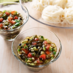 だし風つけ汁のそうめん