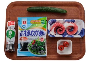 たこときゅうりのドレッシング和え