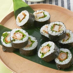 海老フライととんかつのサラダ太巻き
