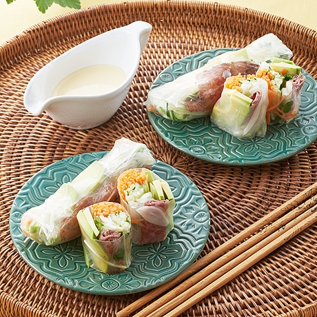 ローストビーフの生春巻き