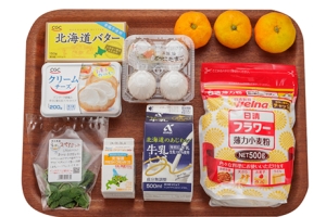みかんのチーズクリームクレープ