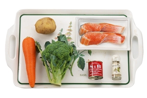 カレー風味の鮭のムニエル