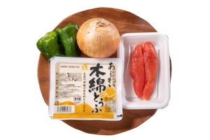 豆腐の明太炒め