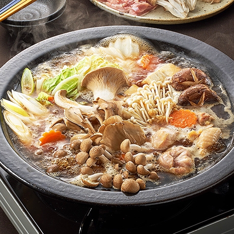 きのこたっぷりの生姜醤油鍋