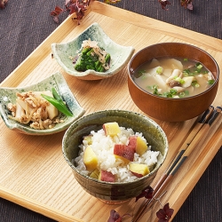 さつま芋ごはんの和定食