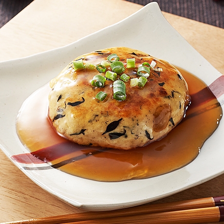 だし香るひじき煮の豆腐ハンバーグ