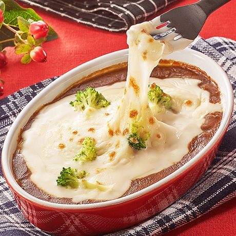 カレーもちグラタン