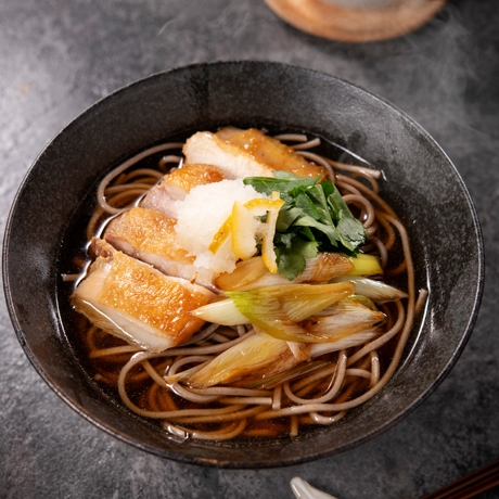 生姜醤油鍋スープのとり南蛮そば