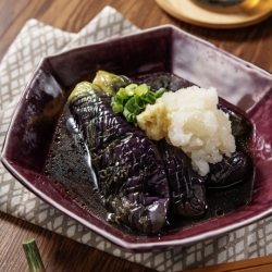 生姜醤油鍋スープのなす揚げ浸し