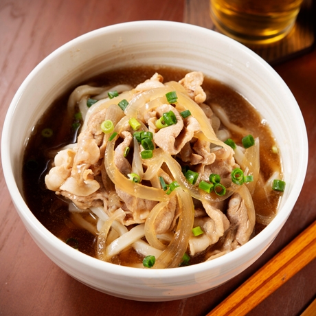 生姜醤油風味の肉うどん