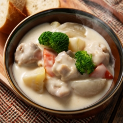 チキンの米粉シチュー