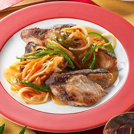 ぶりの甘酢あんかけ