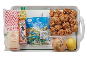 とりからのにんにくマヨソースかけ