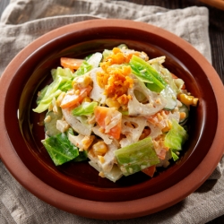 れんこんの味噌にんにくマヨサラダ