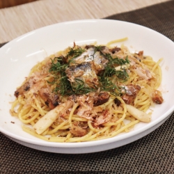 いわしの和風パスタ