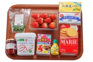 いちごのレアチーズケーキ