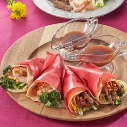 韓国風焼肉クレープ