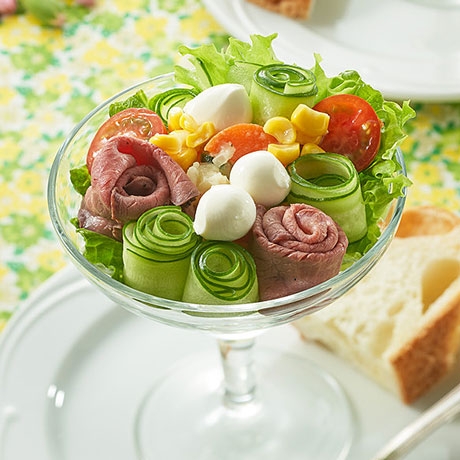 ローストビーフのブーケサラダ