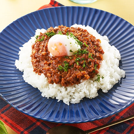 トマトジュースで濃厚キーマカレー