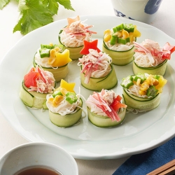 ひとくち七夕サラダそうめん